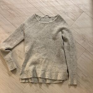 Athleta waffle knit cashmere sweater